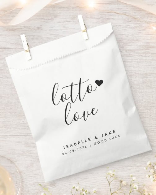 Lotto Love Favors