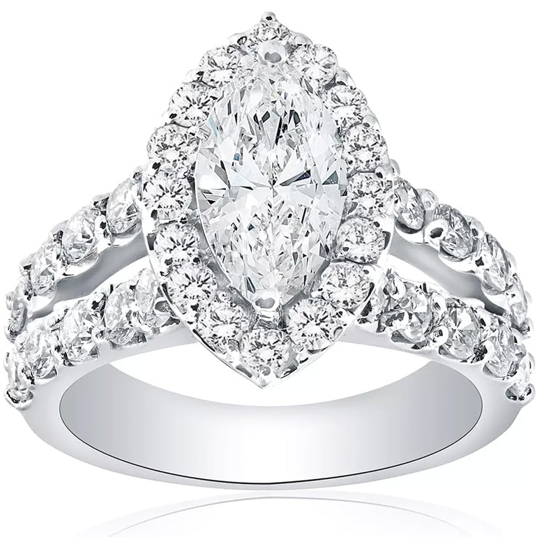 Marquise Diamond Engagement Ring