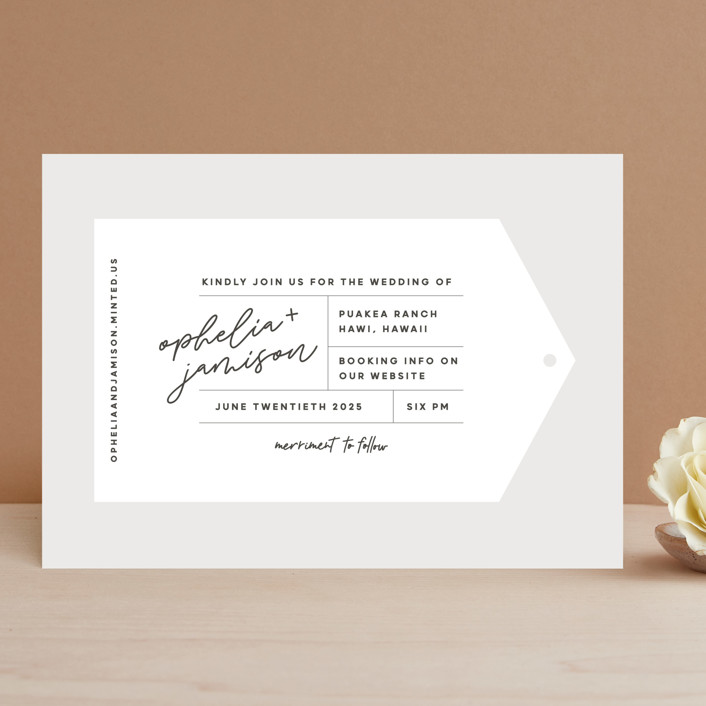 beach wedding invite