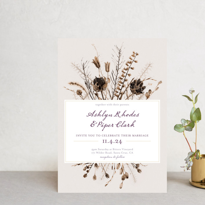 fall wedding invites