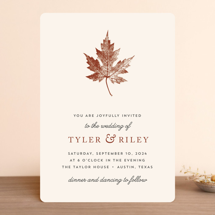 fall wedding invites