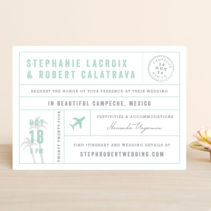destinations beach wedding invitations