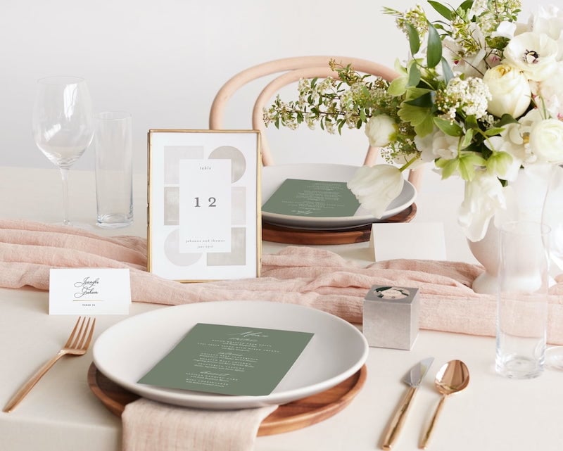 minted wedding stationery