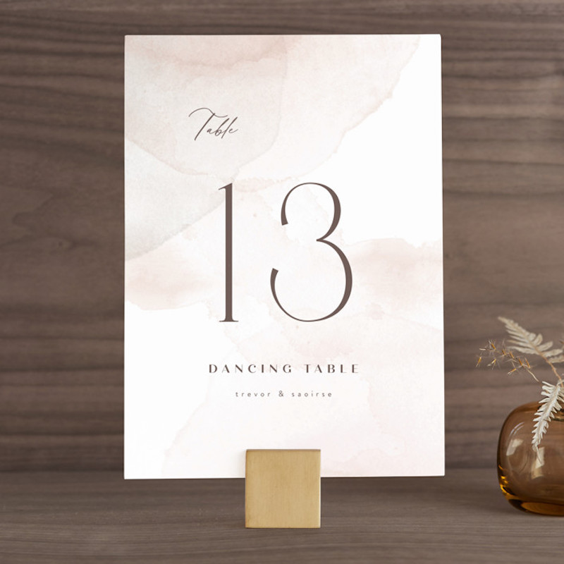 minted table numbers