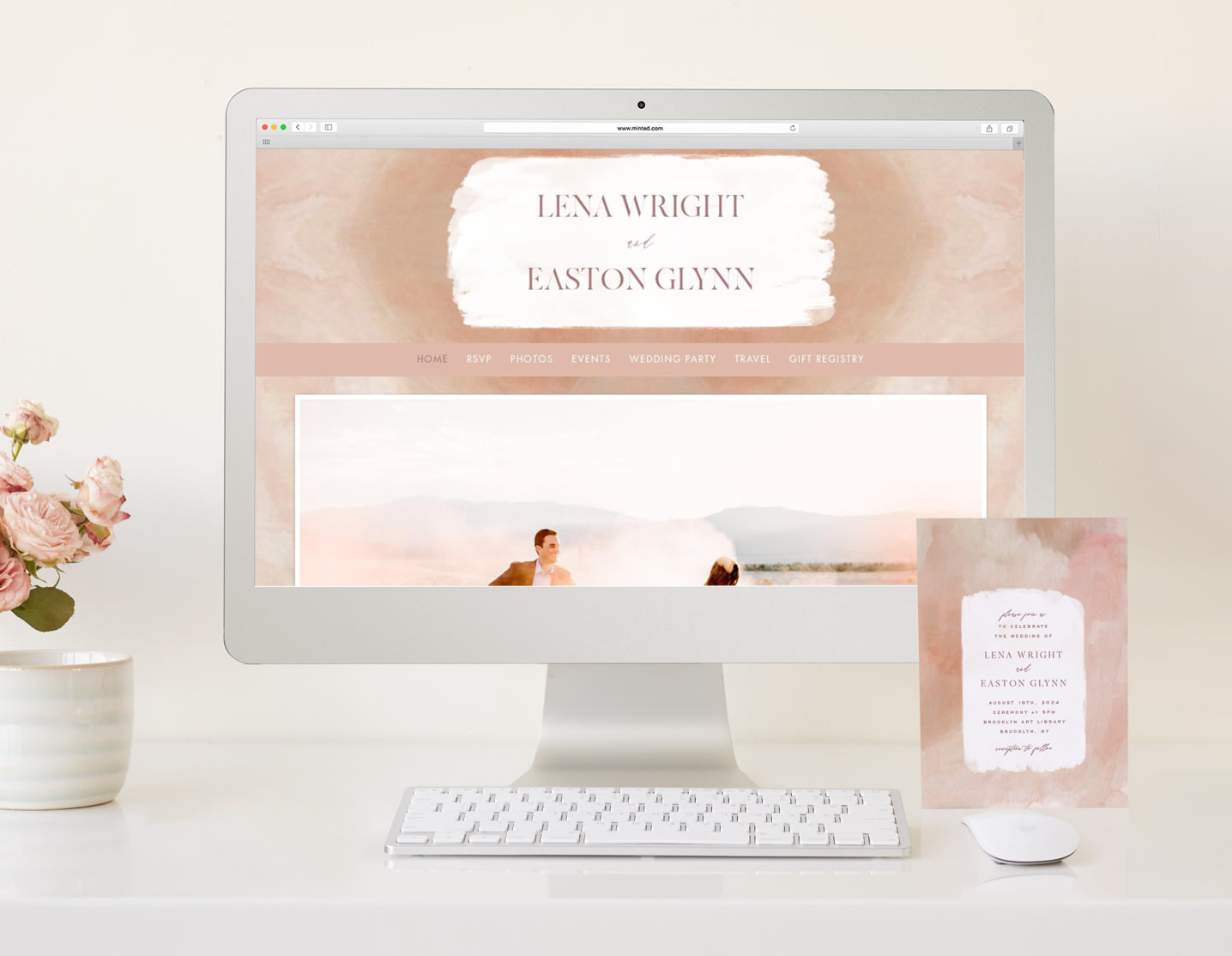 minted wedding websites