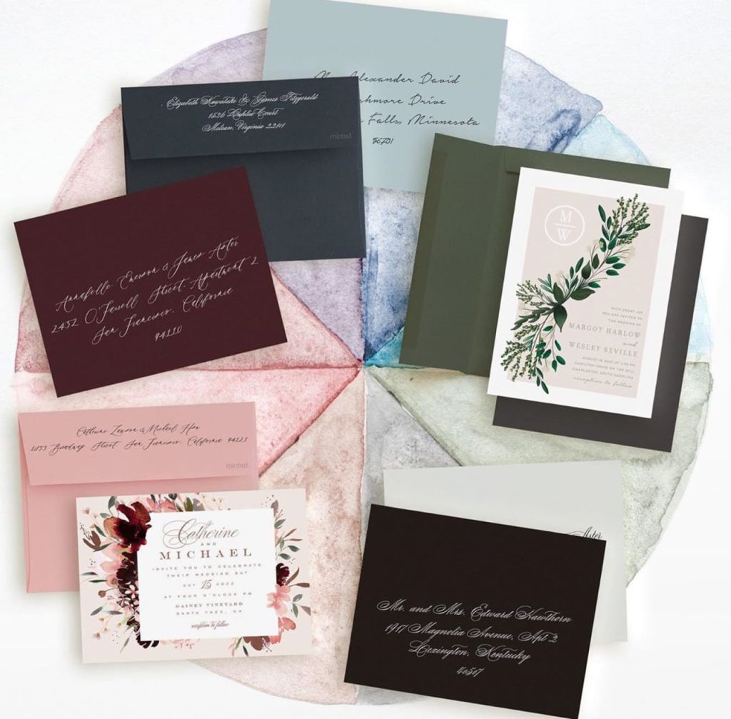 wedding invitation envelopes