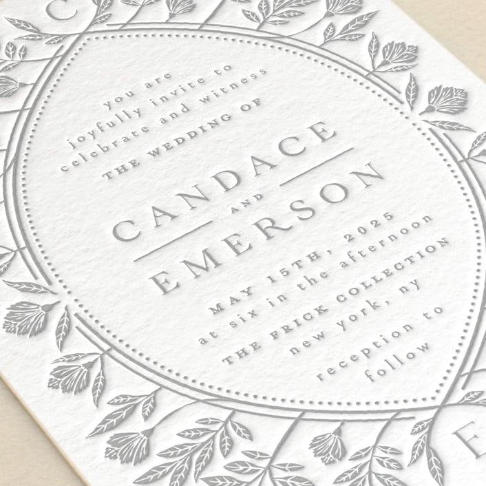 Minted Wedding Invitation Arc Nouveau