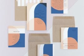 minted wedding invitation suite