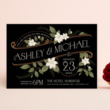 Minted Wedding Invitation Vintage