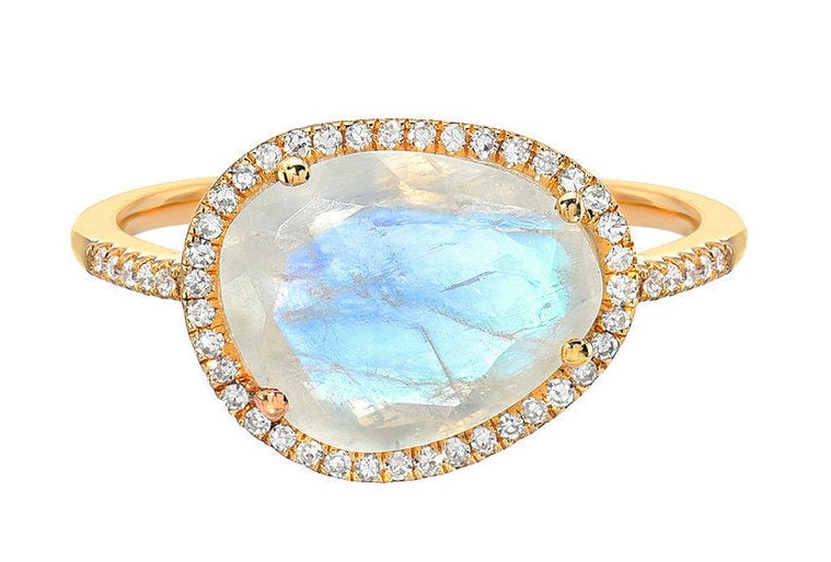 moonstone engagement ring