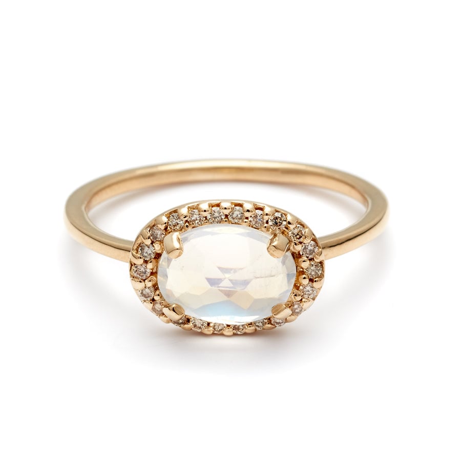 moonstone engagement ring