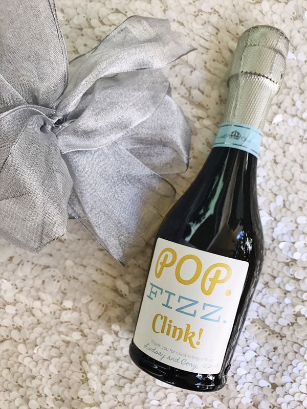 mini champagne bottles