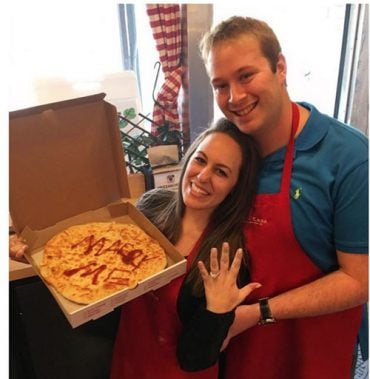 pizza marriage proposal