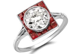 Pragnell Vintage Ruby Diamond Ring