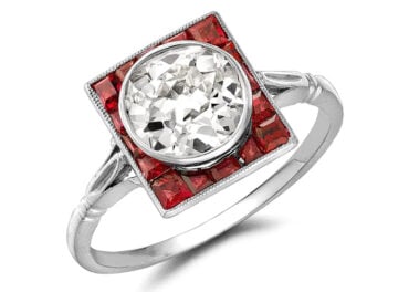 Pragnell Vintage Ruby Diamond Ring