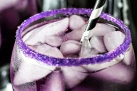 Purple Wedding Theme Gin Coctails