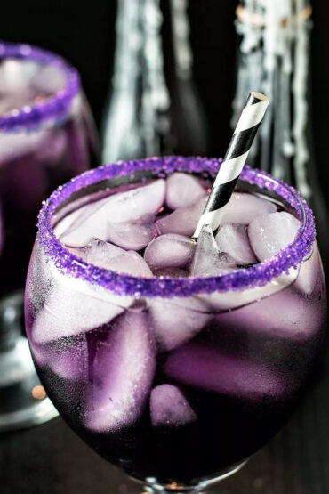 Purple Wedding Theme Gin Coctails