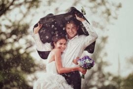 Rainy Day Wedding Photos