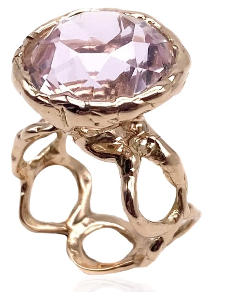 Rose Gold and Morganite Engagement Ring