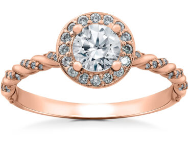 Rose Gold Engagement Rings Pomepii3