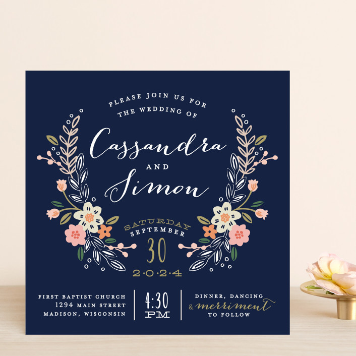spring wedding invite