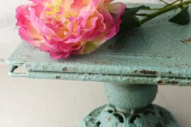 Stand Metal Square Turquoise