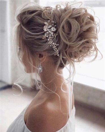 Summer Wedding Hairstyles Messy Bun