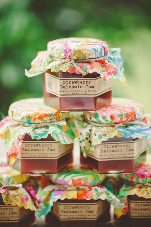 Homemade Jam Wedding Favors