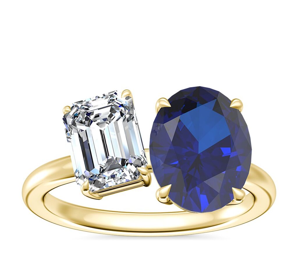 two stone engagement ring