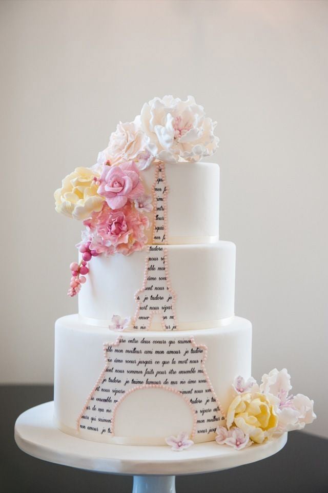 Unique Wedding Cakes Paris Theme