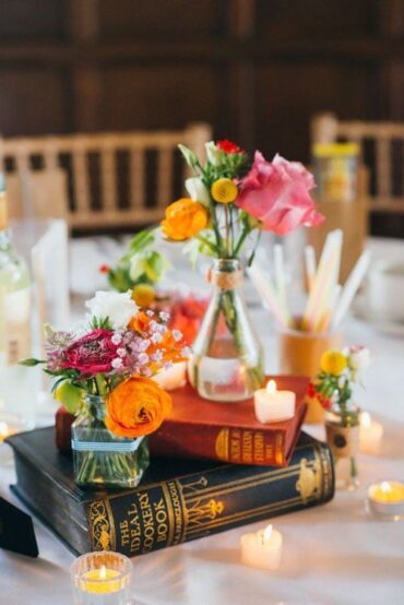 Unique Wedding Centerpieces With Books
