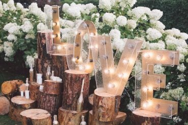 used wedding decor