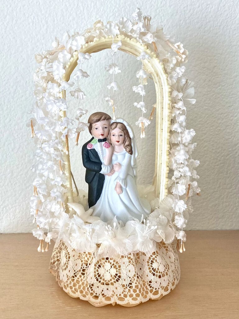 Vintage Wedding Cake Topper