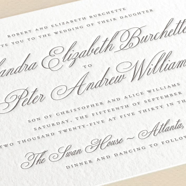 vintage style wedding stationery