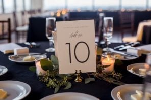 wedding table number