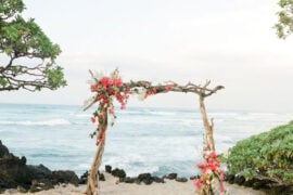 Wedding Arches Wooden at the Beach