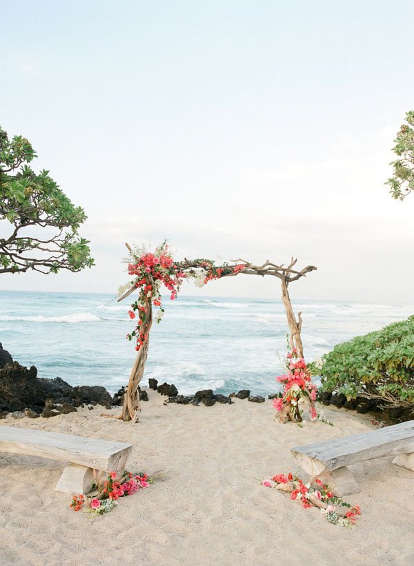 Wedding Arches Wooden at the Beach