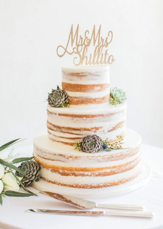 Wedding Cake Trends 2022 NAked Cake