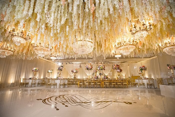Wedding Flowers Draped Decadence