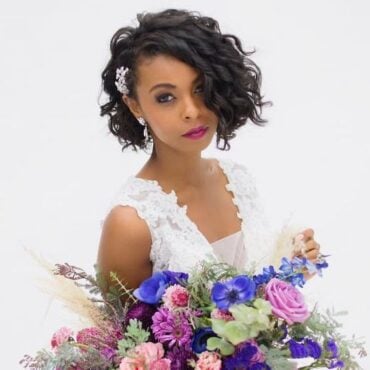 Wedding Hairstyle For Short Hair Simple Curly