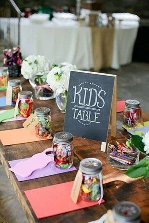 Deck out the kids table