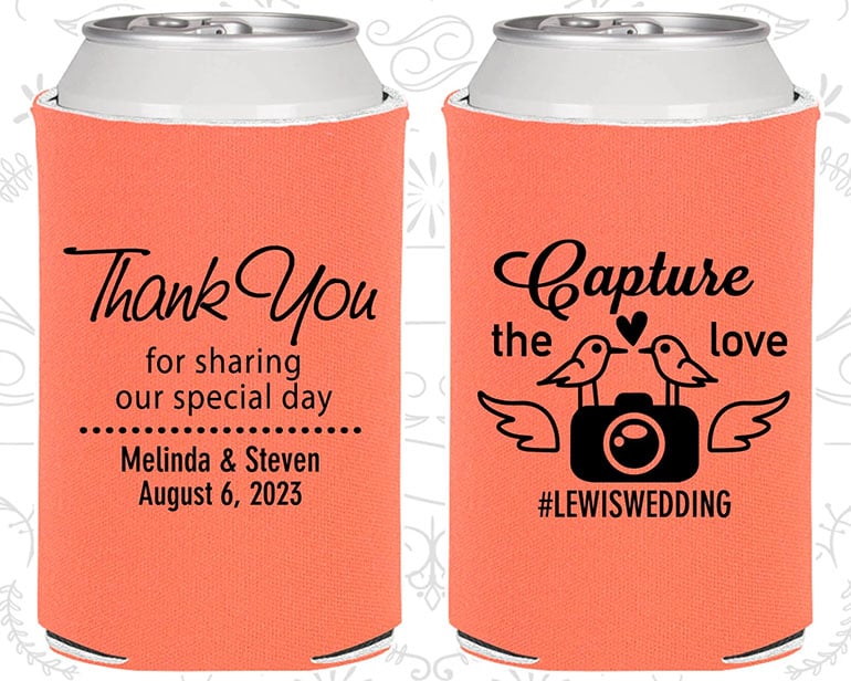 Wedding Koozies Thank You
