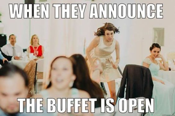Wedding Memes Buffet Open