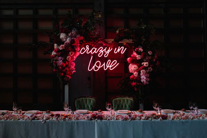 Crazy in Love Wedding Neon Sign