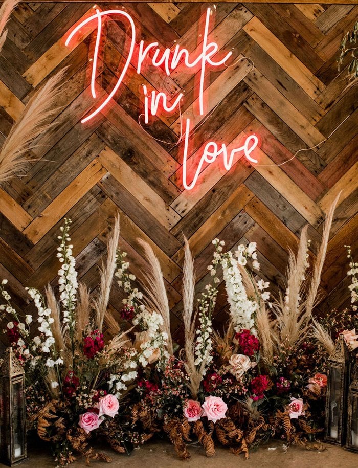 Drunk in Love Wedding Neon Sign