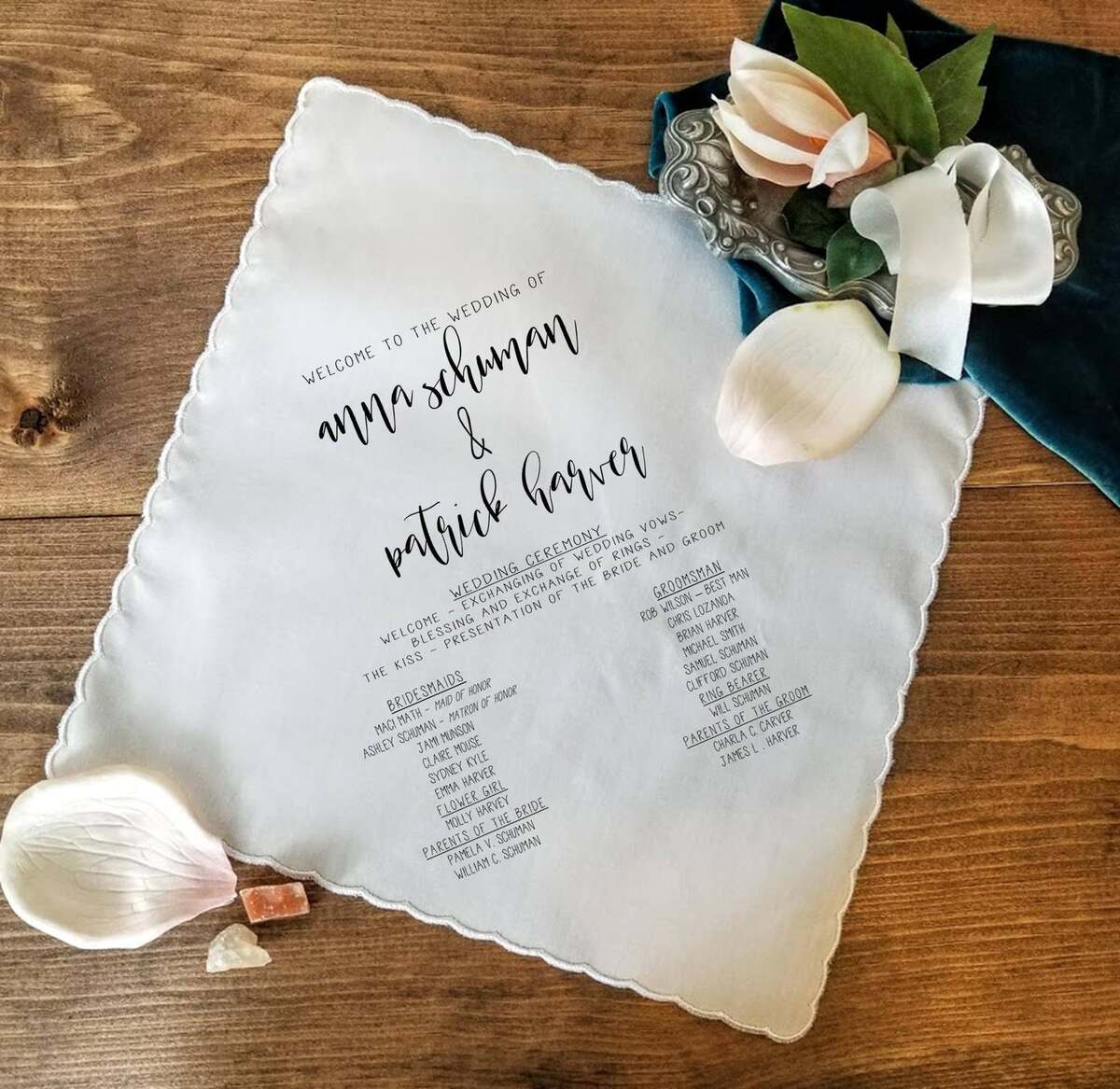 wedding program examples