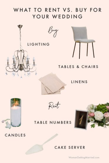 Wedding Rentals What To Rent What To Buy