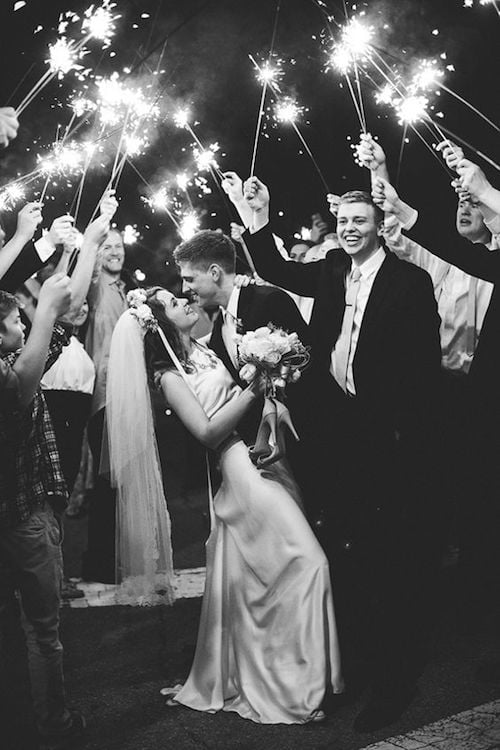 Amazing Wedding Sparkler Exits