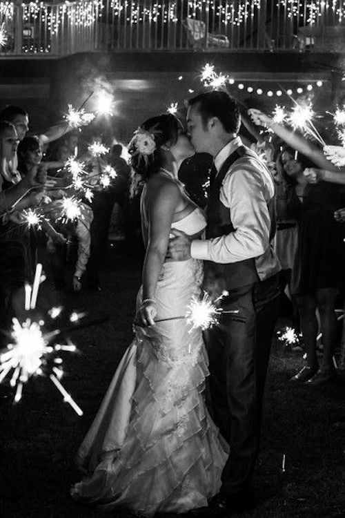Amazing Wedding Sparkler Exits