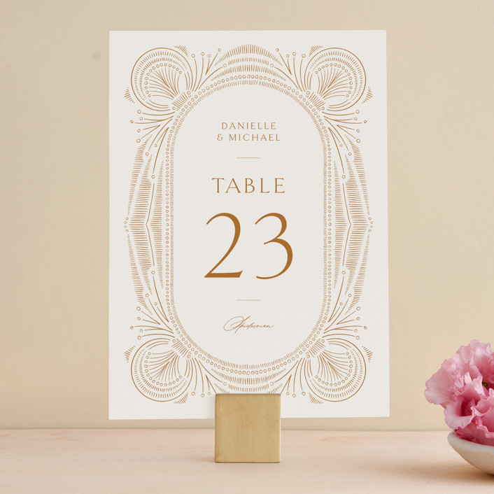 Wedding Seating Chart Timeless Table Number